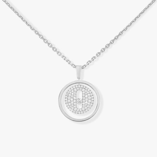 [Angela Jewelry]LUCKY MOVER PM PAVED NECKLACE