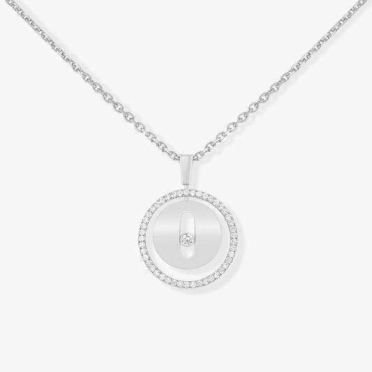[Angela Jewelry]LUCKY MOVE PM NECKLACE SILVER DIAMOND