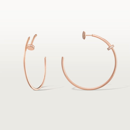 [Angela Jewelry]JUSTE HALF DIAMOND LARGE EARRINGS