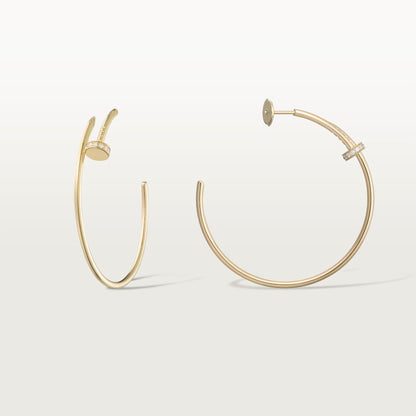 [Angela Jewelry]JUSTE HALF DIAMOND LARGE EARRINGS