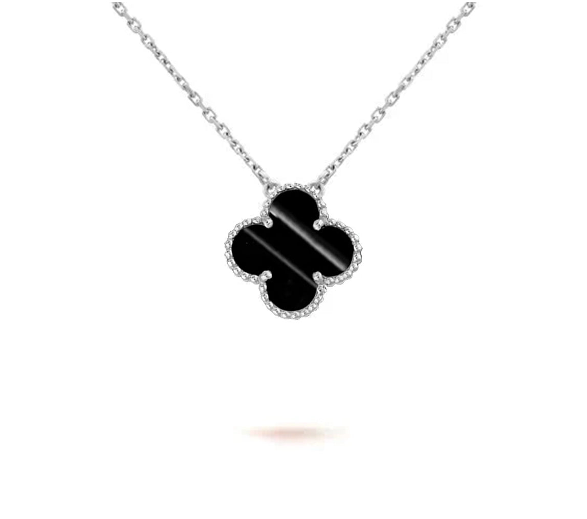 [Angela Jewelry]CLOVER 15MM NECKLACE SILVER COLLECTION