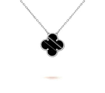 [Angela Jewelry]CLOVER 15MM NECKLACE SILVER COLLECTION