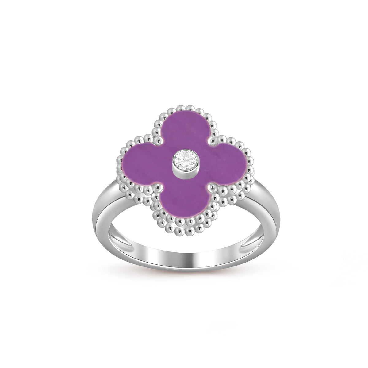 [Angela Jewelry]CLOVER SILVER DIOMND RING COLLECTION