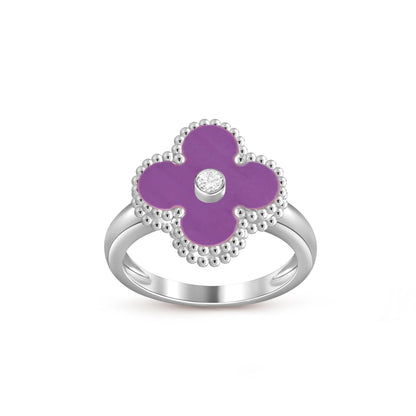 [Angela Jewelry]CLOVER SILVER DIOMND RING COLLECTION
