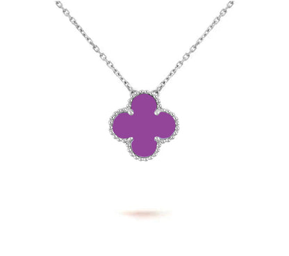 [Angela Jewelry]CLOVER 15MM NECKLACE SILVER COLLECTION