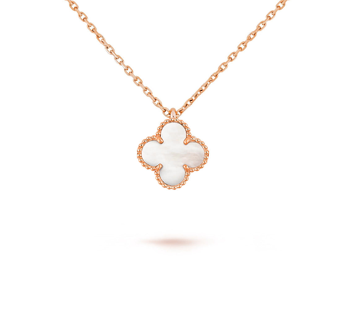 [Angela Jewelry]CLOVER MINI 9.5MM CARNELIANS NECKLACE COLLECTION