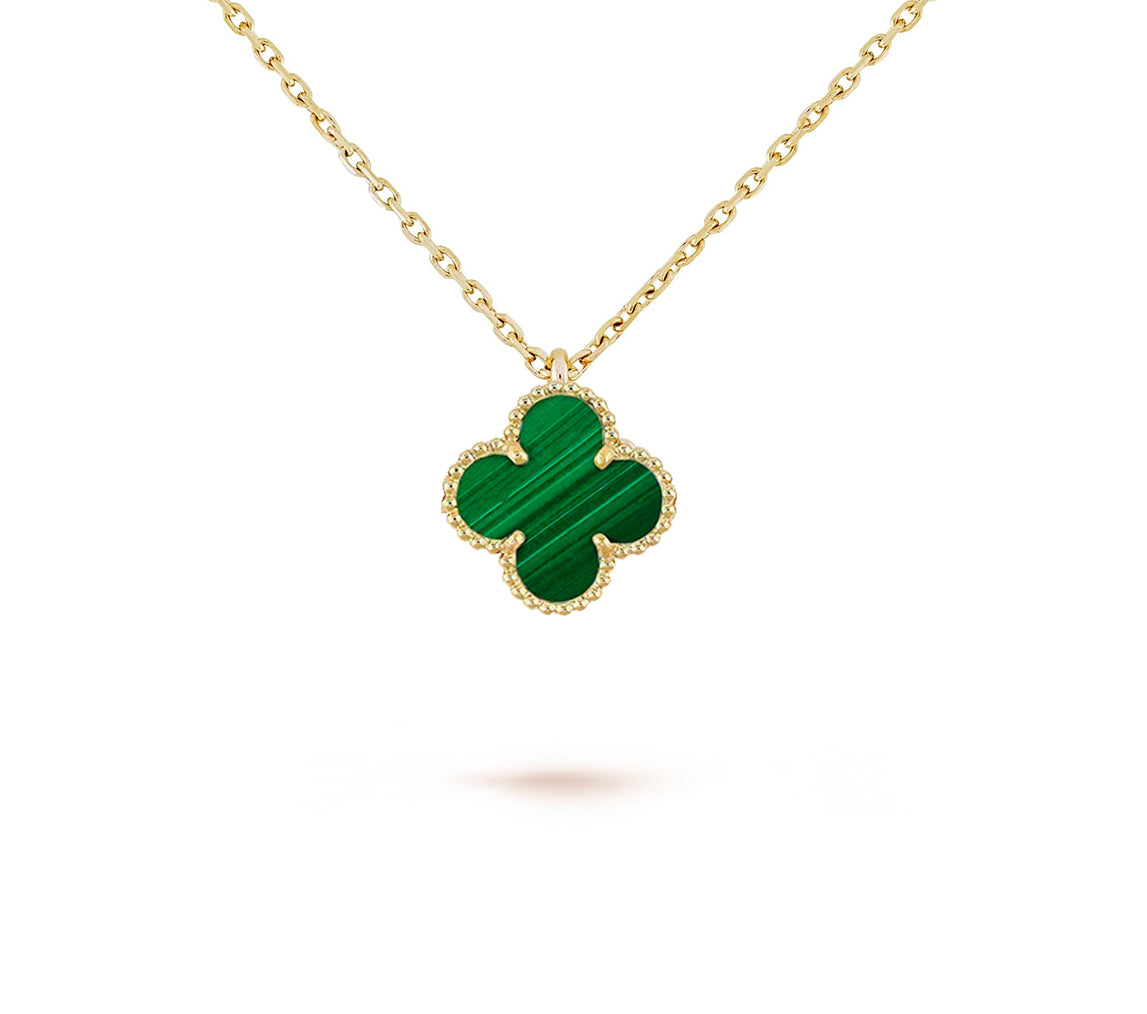 [Angela Jewelry]CLOVER MINI 9.5MM CARNELIANS NECKLACE COLLECTION