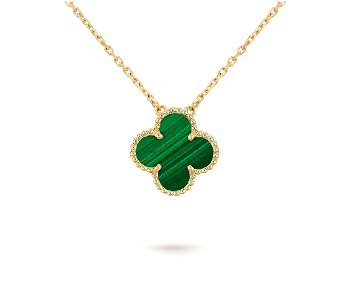 [Angela Jewelry]CLOVER 15MM SINGLE FLOWER NECKLACE COLLECTION