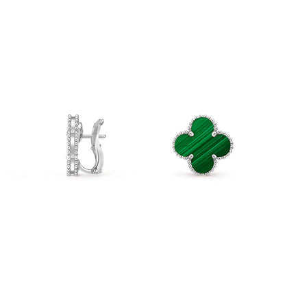 [Angela Jewelry]CLOVER SILVER 15MM MOP EARRINGS COLLECTION