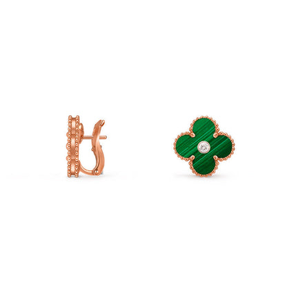 [Angela Jewelry]CLOVER 15MM MOP DIAMOND EARRINGS COLLECTION