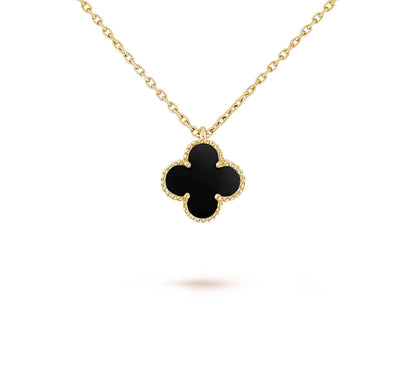 [Angela Jewelry]CLOVER MINI 9.5MM CARNELIANS NECKLACE COLLECTION