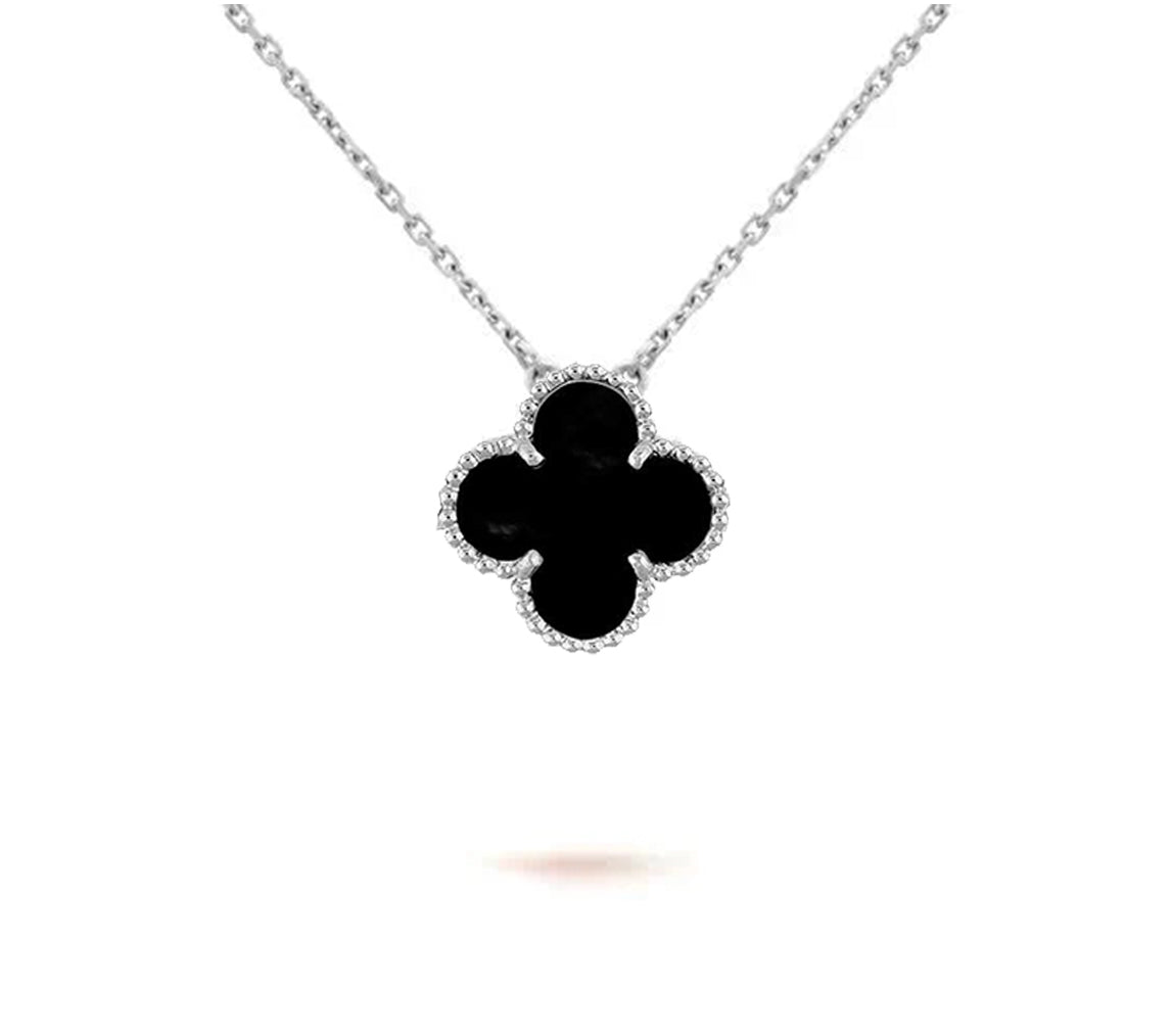[Angela Jewelry]CLOVER 15MM NECKLACE SILVER COLLECTION