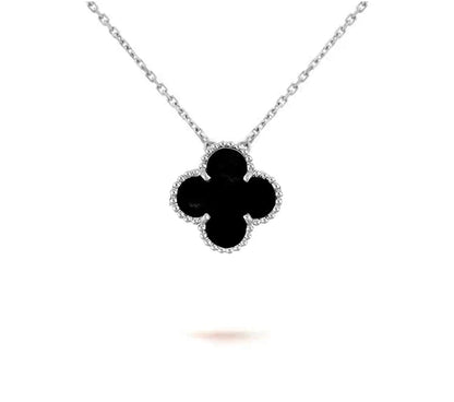 [Angela Jewelry]CLOVER 15MM NECKLACE SILVER COLLECTION