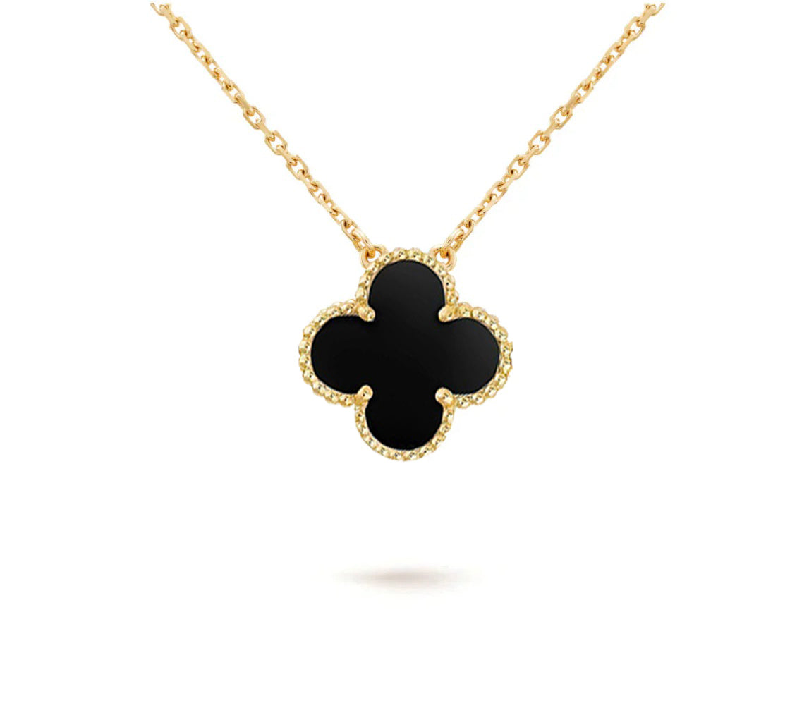 [Angela Jewelry]CLOVER 15MM SINGLE FLOWER NECKLACE COLLECTION