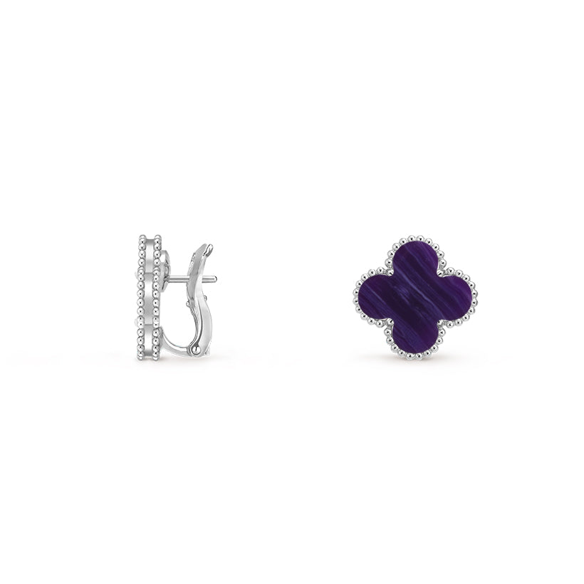 [Angela Jewelry]CLOVER SILVER 15MM MOP EARRINGS COLLECTION