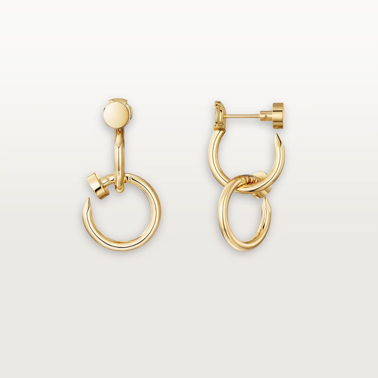 [Angela Jewelry]JUSTE NO DIAMOND DOUBLE EARRINGS