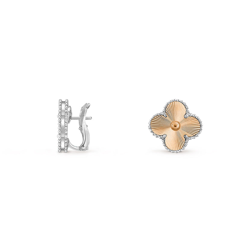 [Angela Jewelry]CLOVER SILVER 15MM MOP EARRINGS COLLECTION