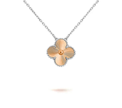 [Angela Jewelry]CLOVER 15MM NECKLACE SILVER COLLECTION