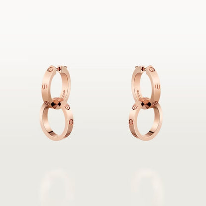 [Angela Jewelry]LOVE 3.3MM DANGLE EARRINGS