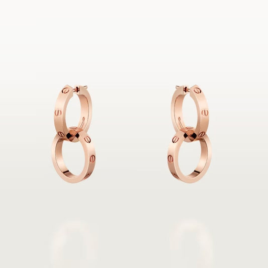 [Angela Jewelry]LOVE 3.3MM DANGLE EARRINGS