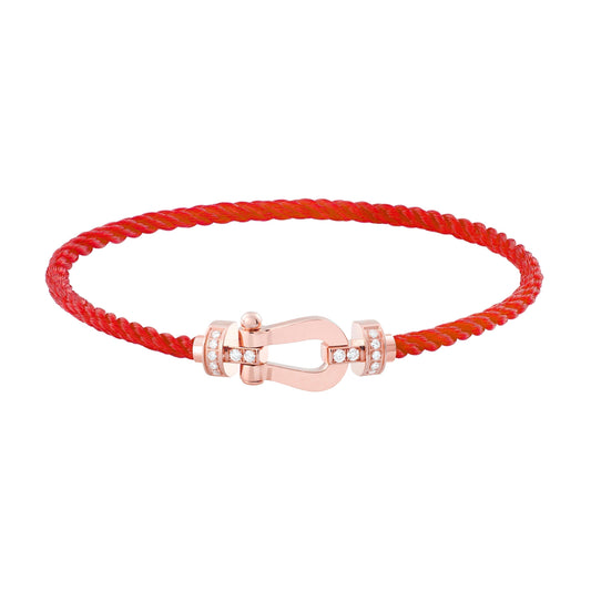 [Angela Jewellery]FORCE 10 HALBDIAMANT ROSA GOLD ROT CORDERI GROSSES UND MITTLERES MODELL