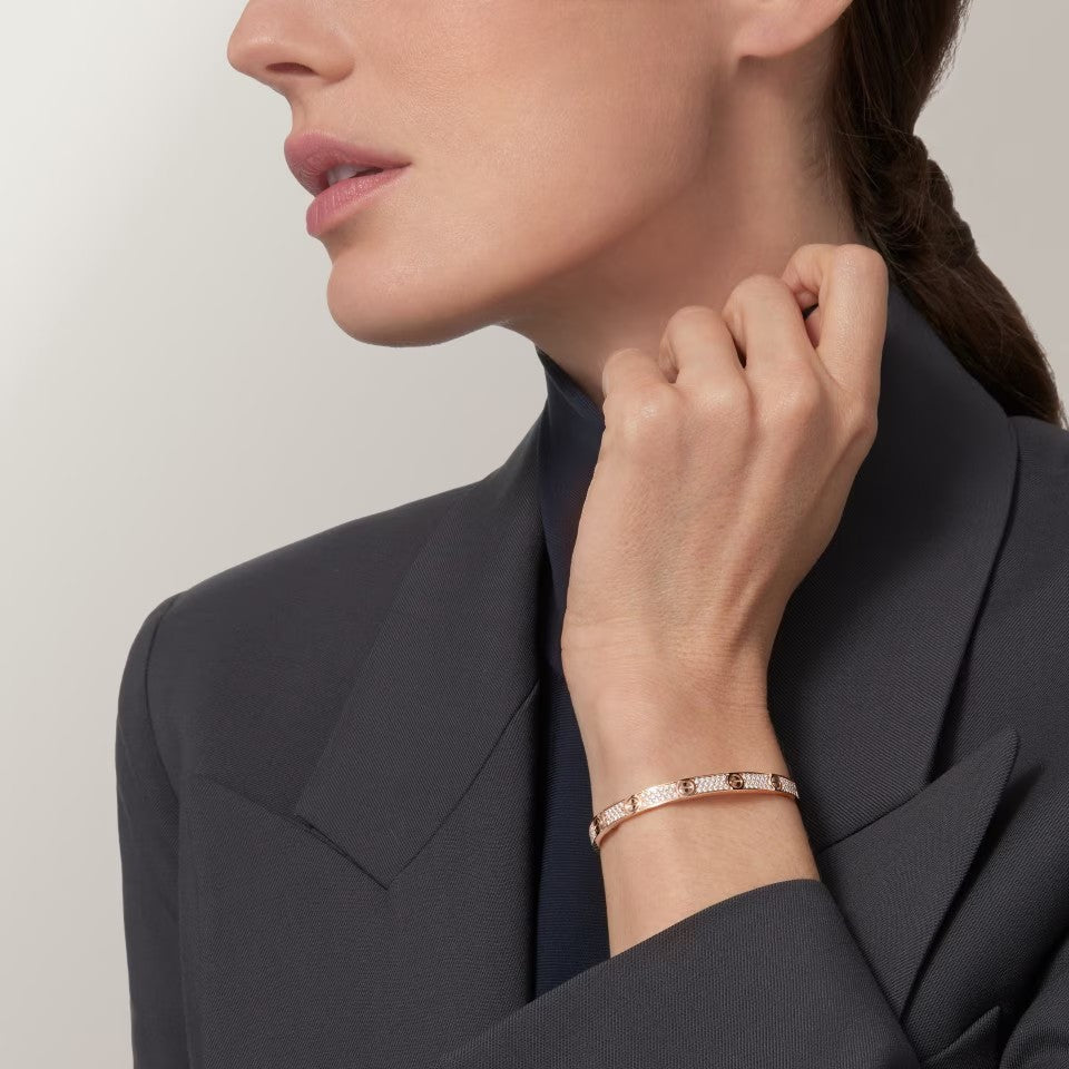 [Angela Jewelry]LOVE BRACELET 4.8MM DIAMOND-PAVED