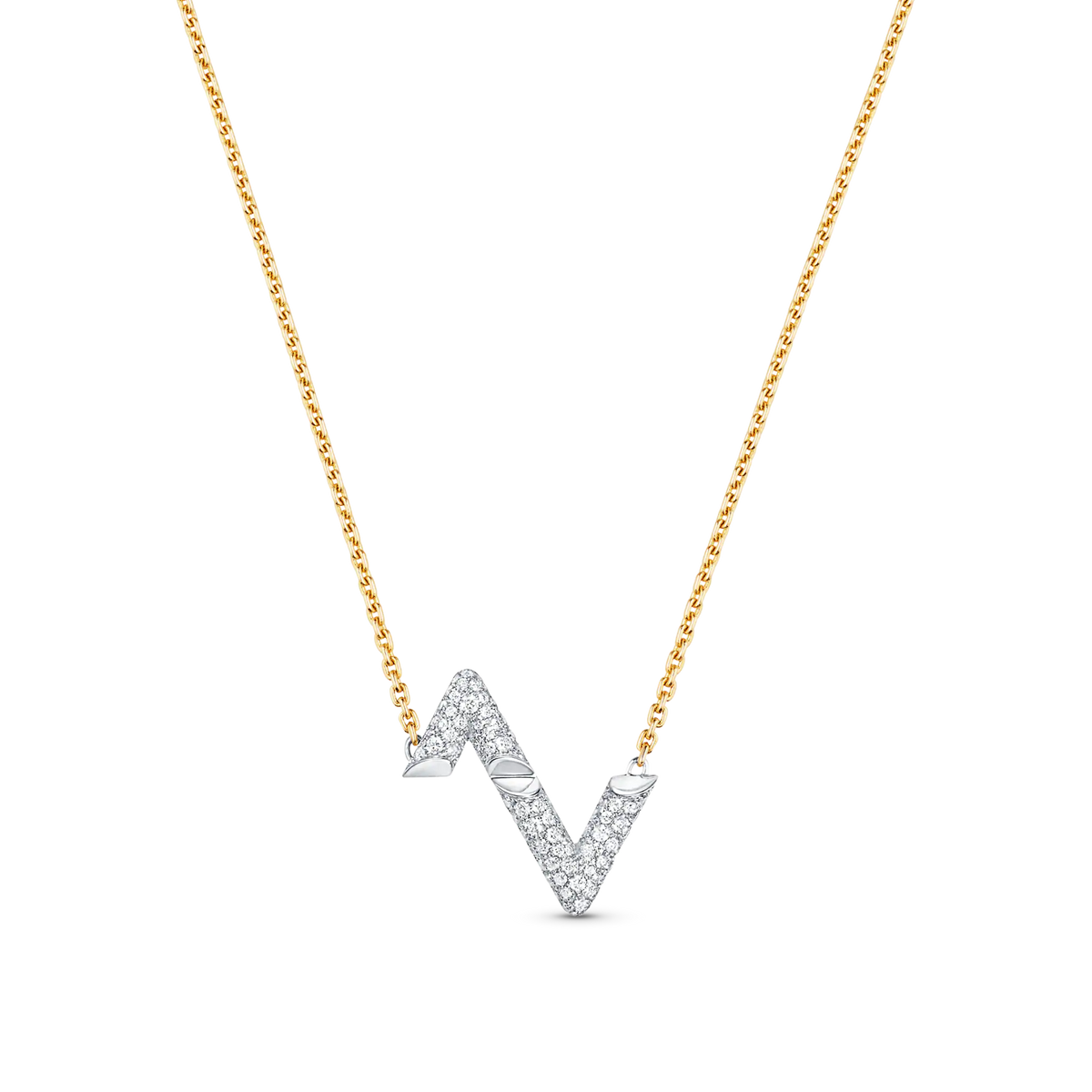 [Angela Jewellery]VOLT SILVER DIAMOND PEDANT NECKLACE