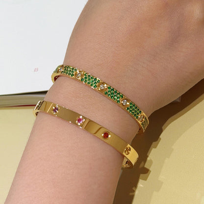 [Angela Jewelry]2026 RAINBOW LOVE BRACELET 6.1MM  10 DIAMONDS