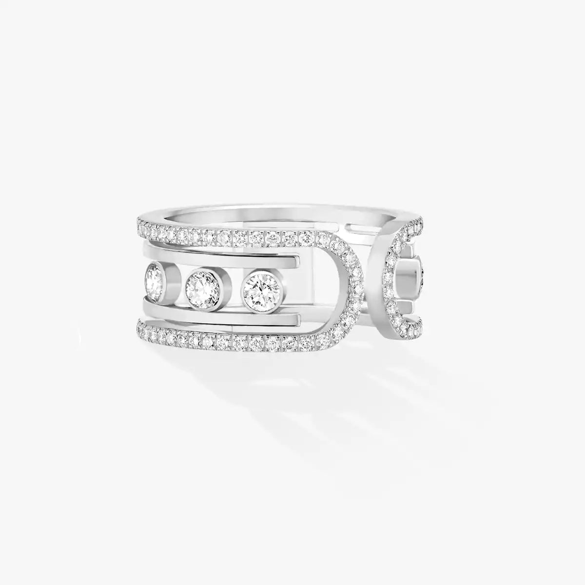 [Angela Jewelry]Move 10th Diamond Ring in Gold