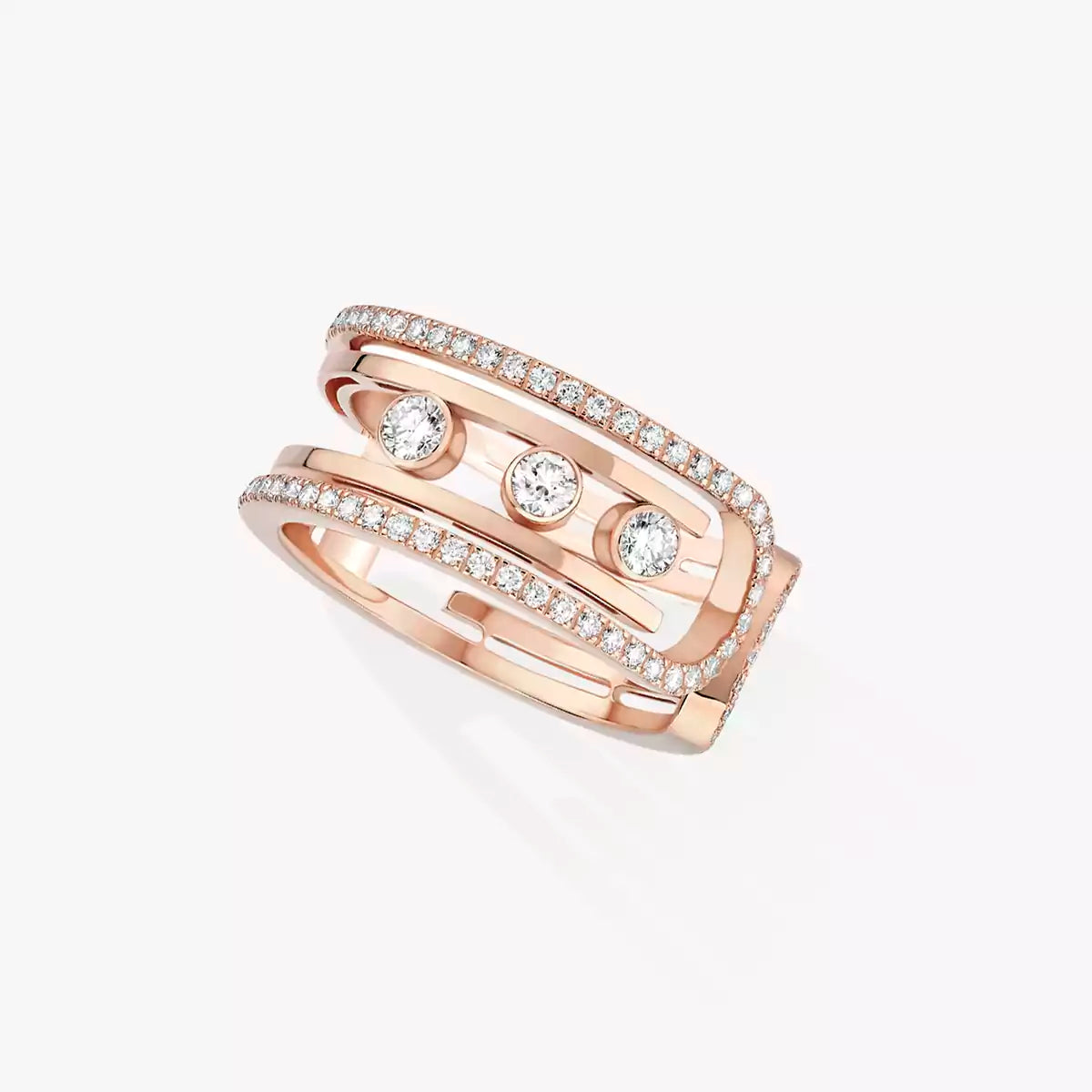 [Angela Jewelry]Move 10th Diamond Ring in Gold