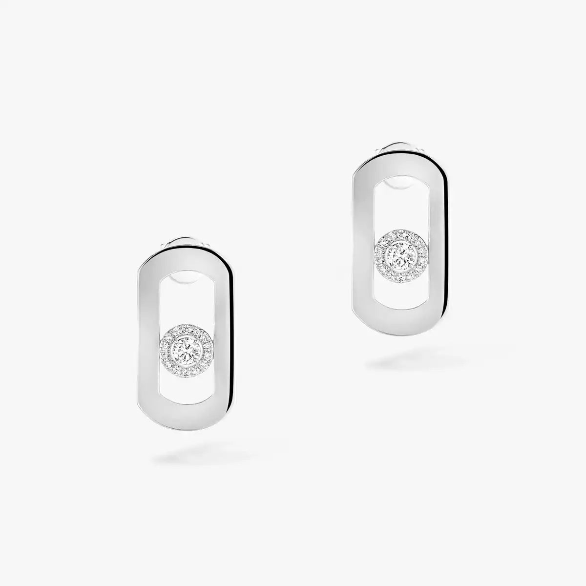 [Angela Jewelry]So Move Diamond Earrings in Yellow Gold