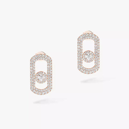[Angela Jewelry]So Move Pave_-Set Diamond Earrings in Silver