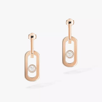 [Angela Jewelry] So Move XL Diamond Hoop Earring