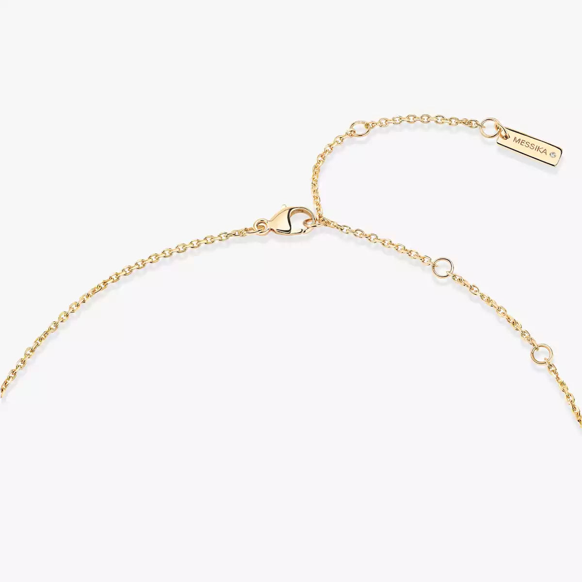 [Angela Jewelry]Lucky Eye Diamond Necklace in Rose Gold and Turquoise