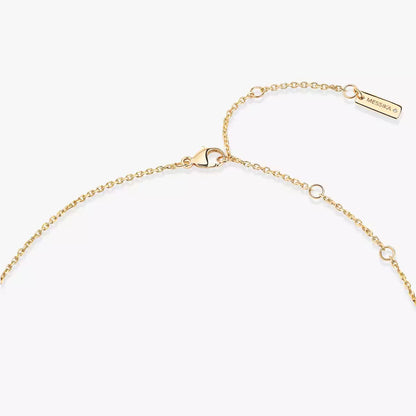 [Angela Jewelry]Lucky Eye Diamond Necklace in Rose Gold and Turquoise