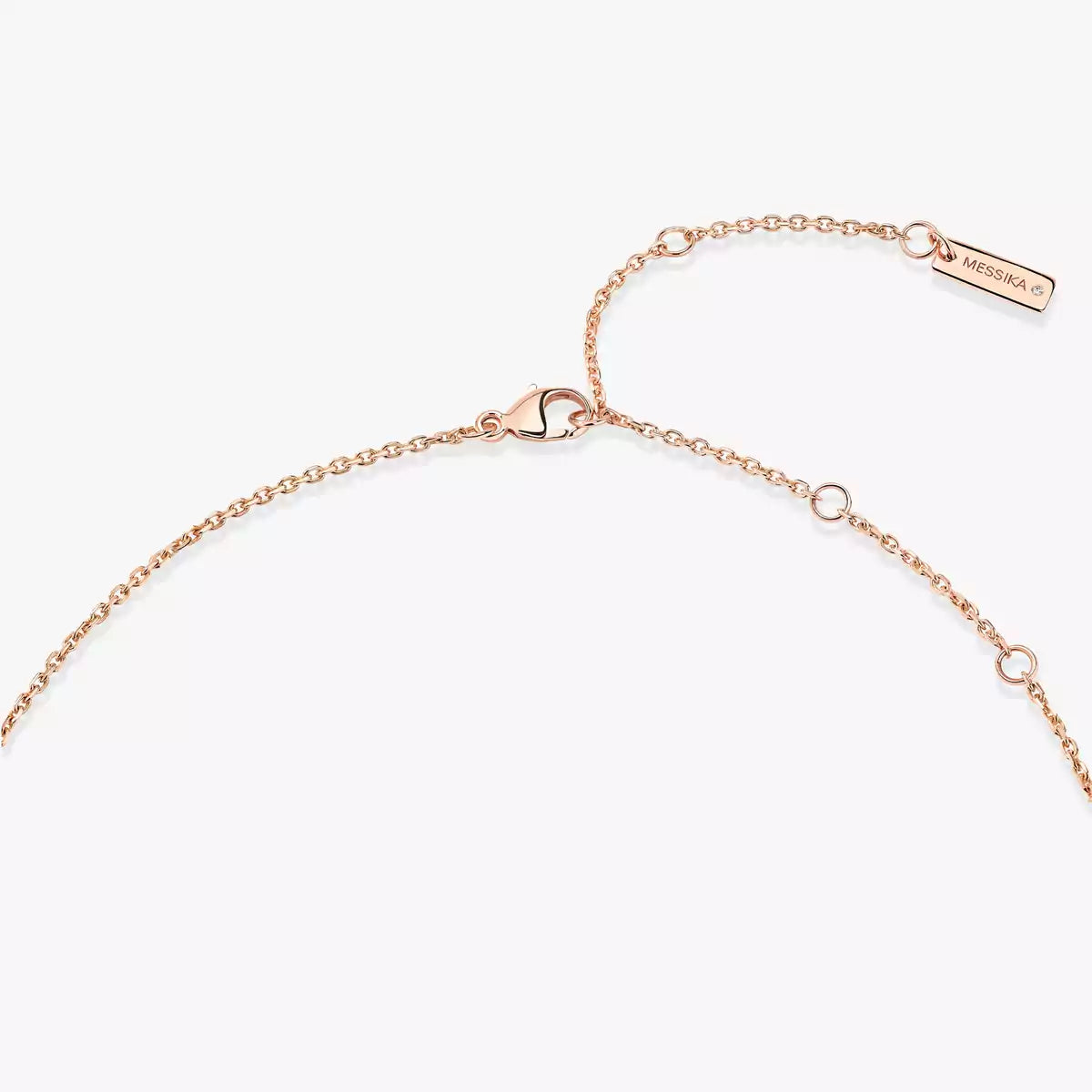 [Angela Jewelry]Lucky Eye Diamond Necklace in Rose Gold and Turquoise