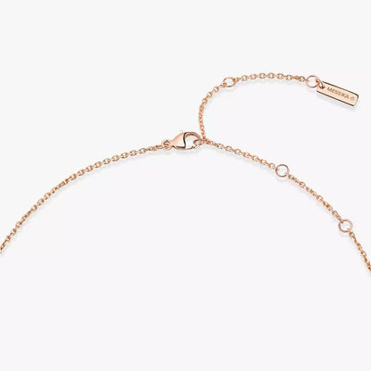 [Angela Jewelry]Lucky Eye Diamond Necklace in Rose Gold and Turquoise