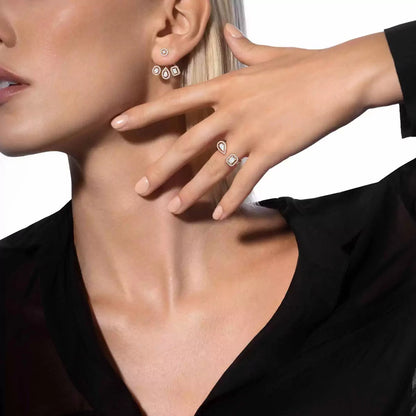[Angela Jewelry] My Twin Trio  Diamond Earrings