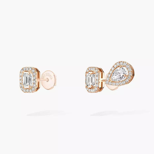 [Angela Jewelry]Diamond Earrings 0,10ct My Twin 1+2