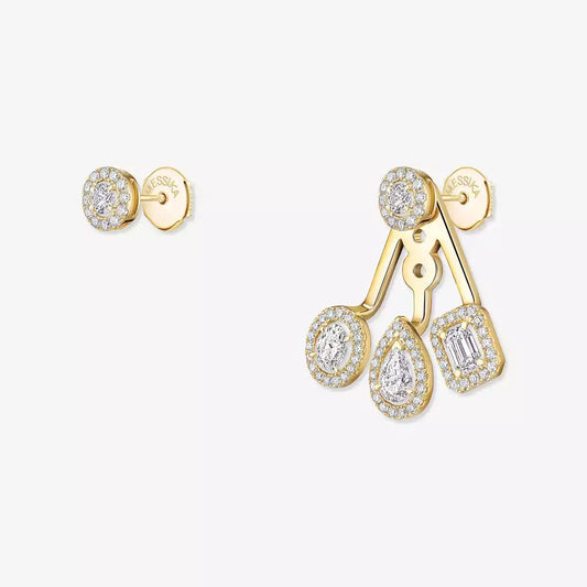 [Angela Jewelry] My Twin Trio  Diamond Earrings