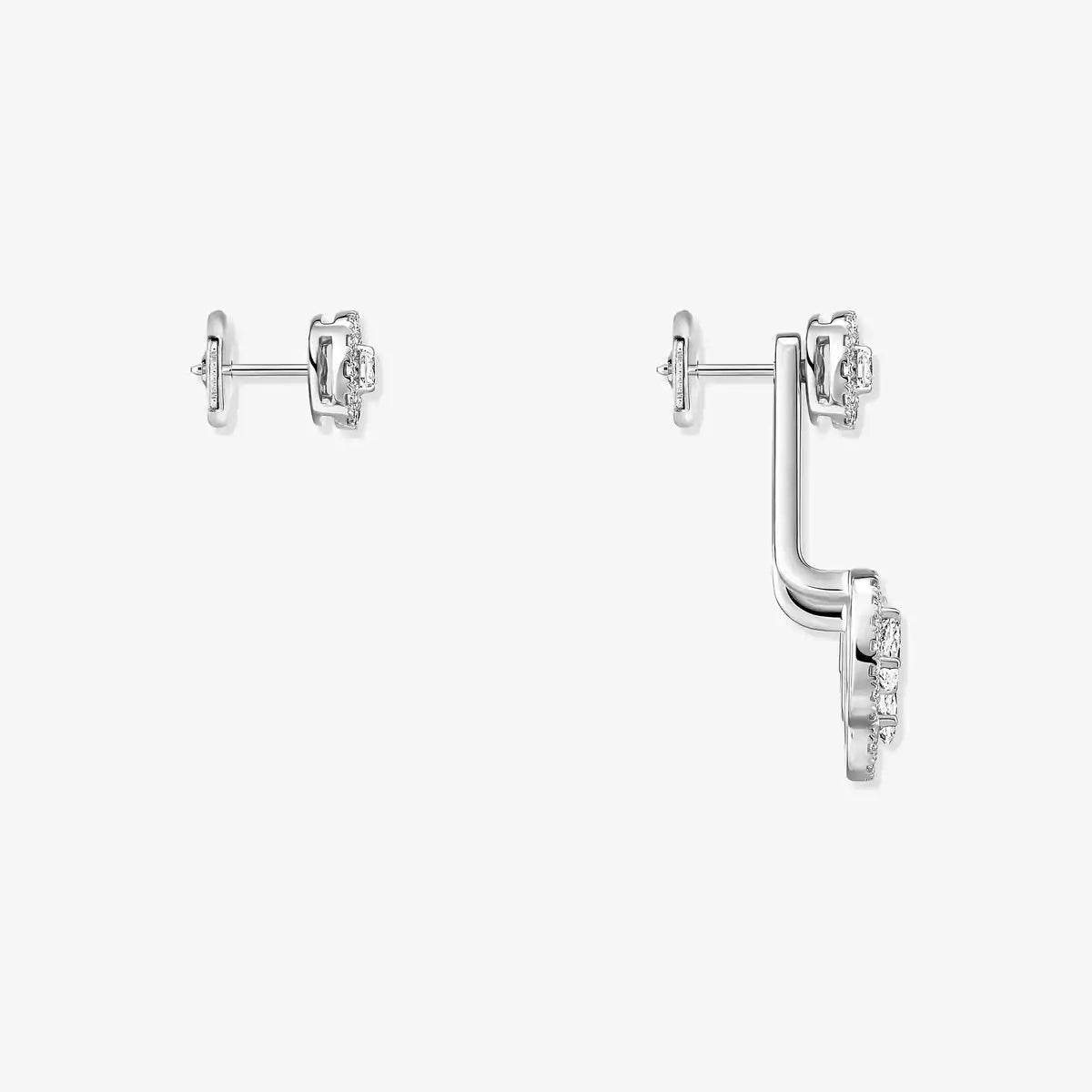 [Angela Jewelry] My Twin Trio  Diamond Earrings