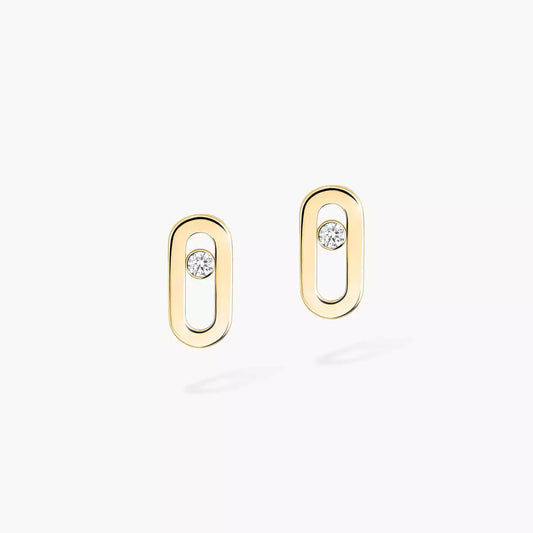 [Angela Jewelry]Move Uno Diamond Stud Earrings