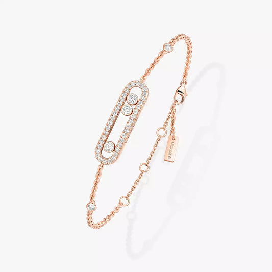 [Angela Jewelry]Pavé Baby Move Diamond Bracelet