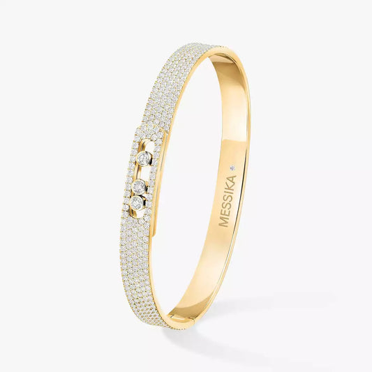 [Angela Jewelry]Move Noa Full Pavé Diamond Bangle Bracelet