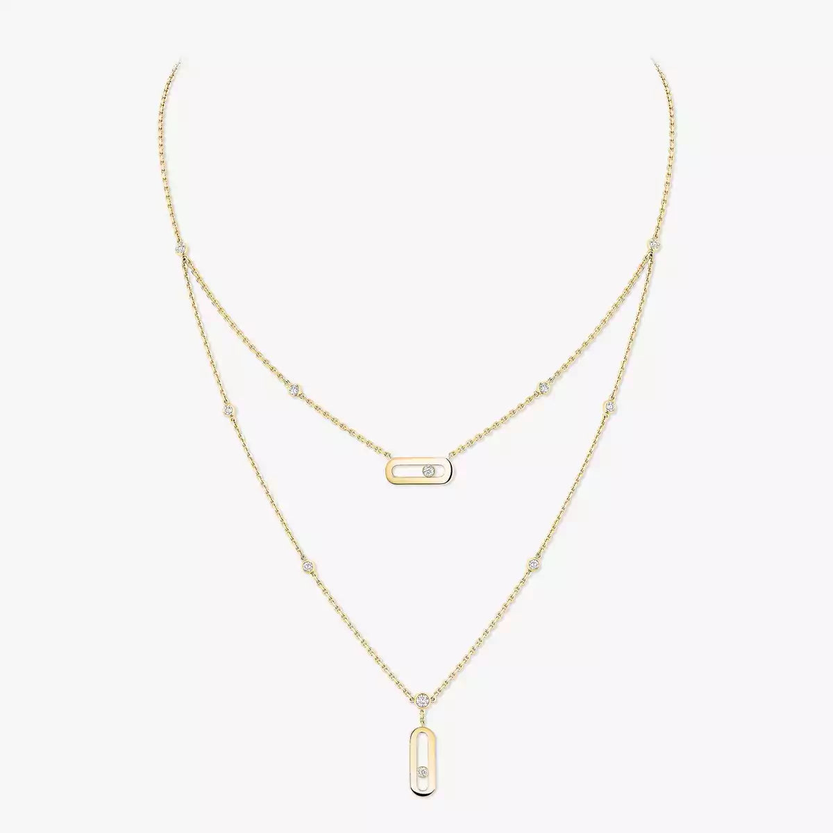 [Angela Jewelry] Move Uno Diamond Necklace