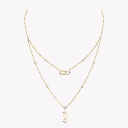 [Angela Jewelry] Move Uno Diamond Necklace