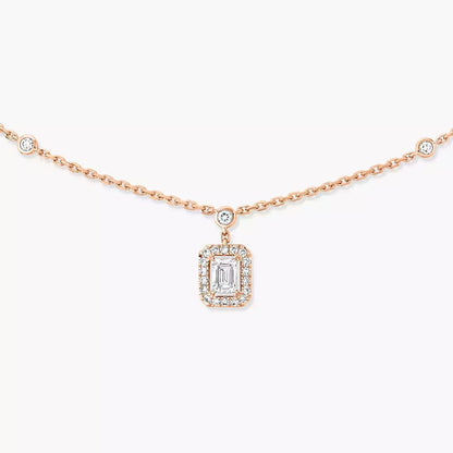 [Angela Jewelry]My Twin Diamond Necklace in Silver