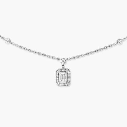 [Angela Jewelry]My Twin Diamond Necklace in Silver