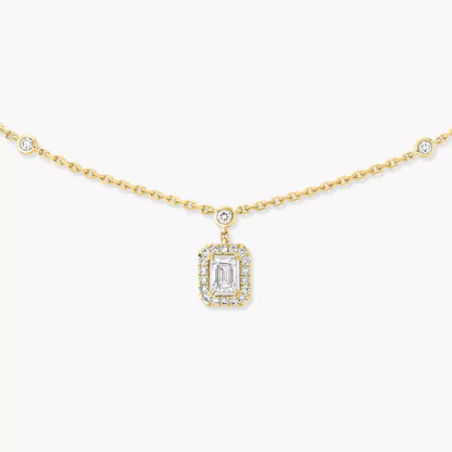 [Angela Jewelry]My Twin Diamond Necklace in Silver
