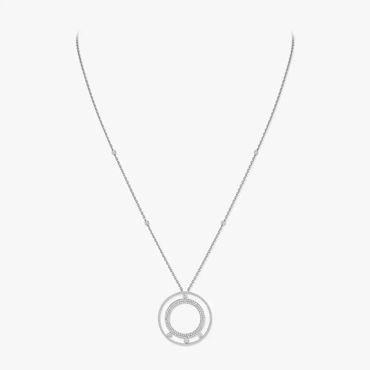 [Angela Jewelry]Move Romane Long Pave_-Set Diamond Necklace